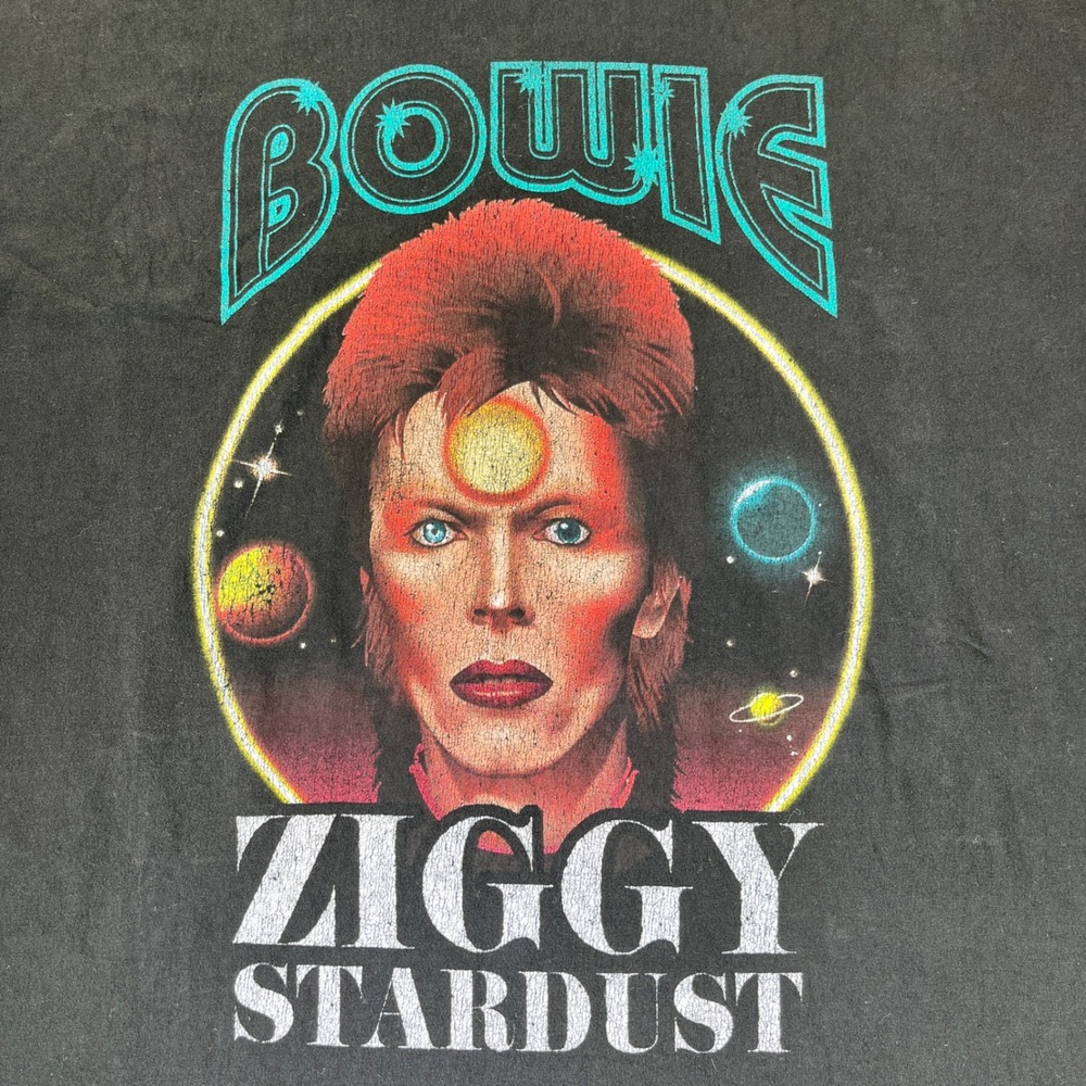 David Bowie Ziggy‎ Stardust Graphic T-Shirt Music 2XL classic glam rock & Roll